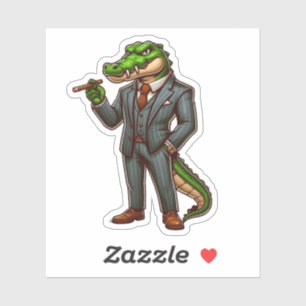 Adesivo crocodilo,animal chefe