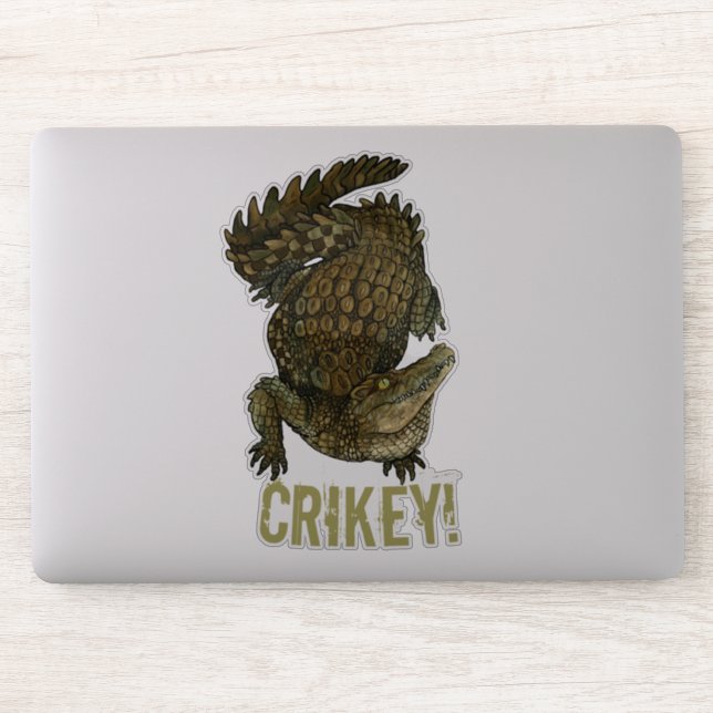 Adesivo Crocodilo Crikey! (Computador)