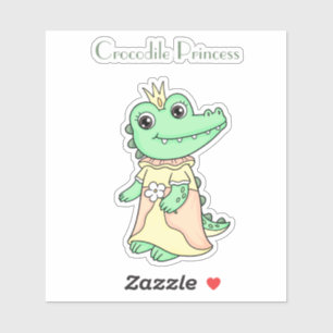 Adesivo Crocodilo Princess