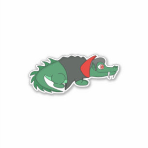 Adesivo Crocodilo Vampiro
