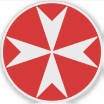 Cross Of Malta v2 (branco a vermelho)
