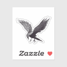 Adesivo Crow Abstrato Art