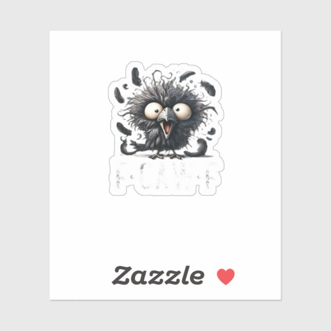 Adesivo Crow F-Caw-F (Folha)