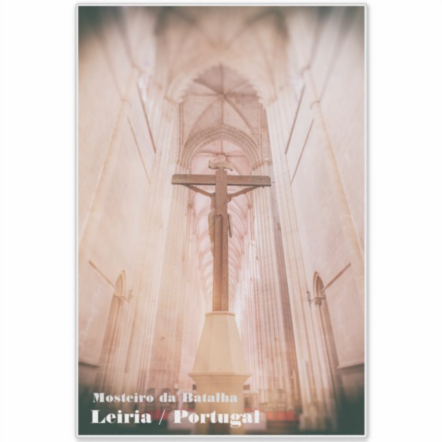 Adesivo Crucifixo atrás do altar do mosteiro da Batalha (Frente)