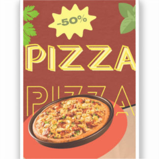 Adesivo "Crust & Craft: Uma História de Pizza"