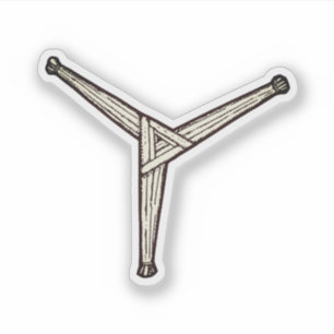 Adesivo Cruz de Santa Brígida - variação de três braços