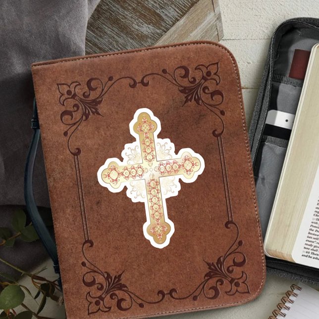 Adesivo cruz Dourada (Criador carregado)