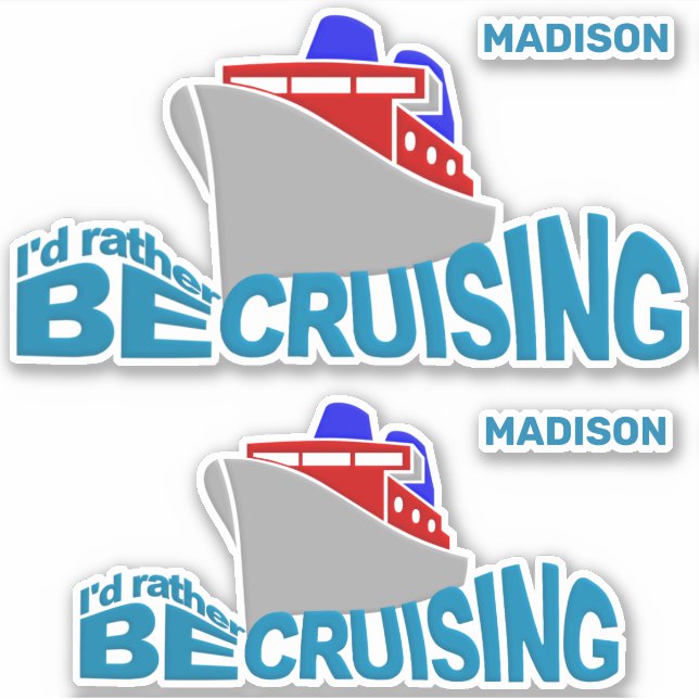 Adesivo Cruzamento de Nome Personalizado (Frente)