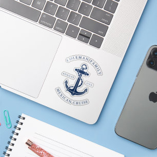 Adesivo Cruzeiro de Família Personalizado Âncora de Barco