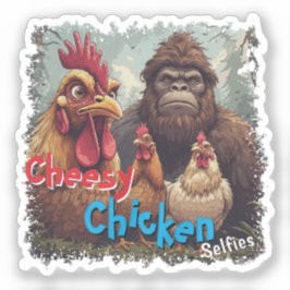 Adesivo “Cryptid Photo Op” Cheesy Chicken Vinyl
