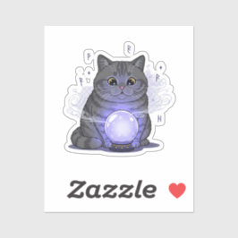 Adesivo Crystal Brit - Halloween britânico de gato Shortha