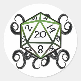 Adesivo Cthulhu D20