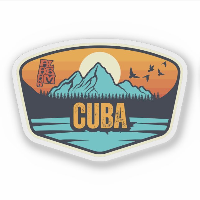 Adesivo Cuba, Alabama (Frente)