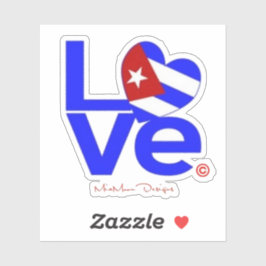 ADESIVO CUBA LOVE STICKER