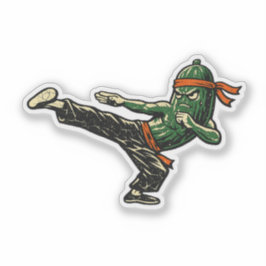 Adesivo Cucumber JKD Fighter — Vintage Retro Artes Marciai