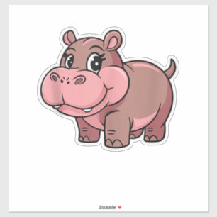 Adesivo Cujo Bebê Hippo Moo Deng Tank Top_1