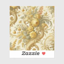 Adesivo Culpa do Travesseiro Dourado - Barroco Floral