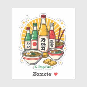 Adesivo Cultura Pop Coreana Impressão no Peito Mochila Imp