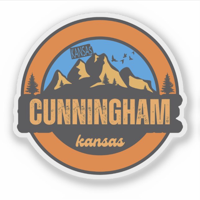 Adesivo Cunningham, Kansas (Frente)