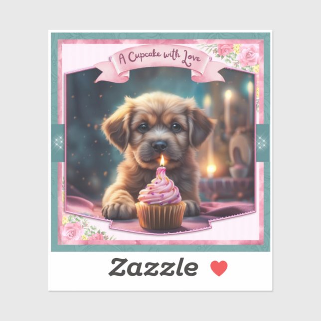 Adesivo Cupcake (Folha)