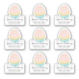 Adesivo Cupcake de Cartografia Cor-de-Rosa Grátis Compro B