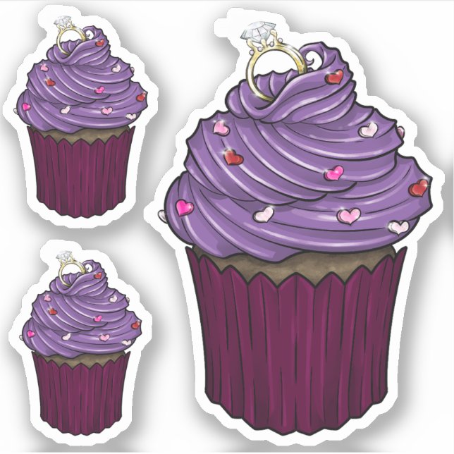 Adesivo Cupcake de proposta doce (Frente)