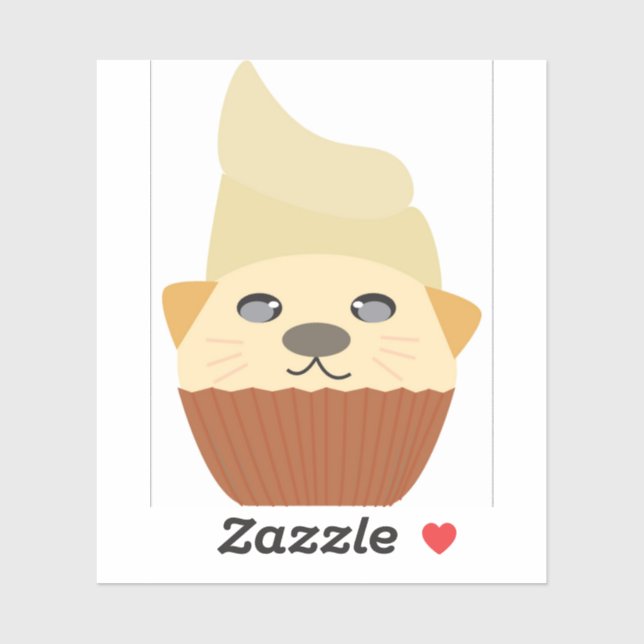 Adesivo Cupcake Katty (Folha)