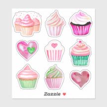 Cupcake Love Stickers - Coleção 1