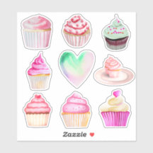 Cupcake Love Stickers - Coleção 2