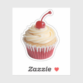 Adesivo Cupcake Retro-Cereja Doce