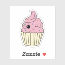 Cupcake Rosa Com Confeitos