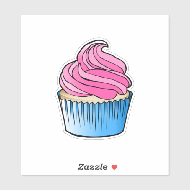 Adesivo Cupcake vinil Sticker (Folha)
