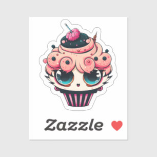 Adesivo Cupcakes Cyberpunk Sticker