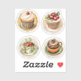 Adesivo Cupcakes e xícaras 12