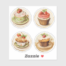 Adesivo Cupcakes e xícaras 3