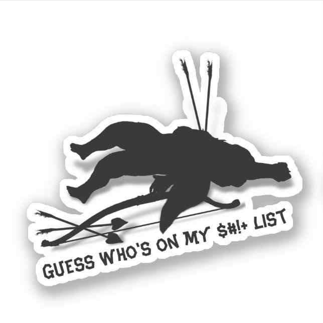 Adesivo Cupid Anti Valentine's Day  (Frente)