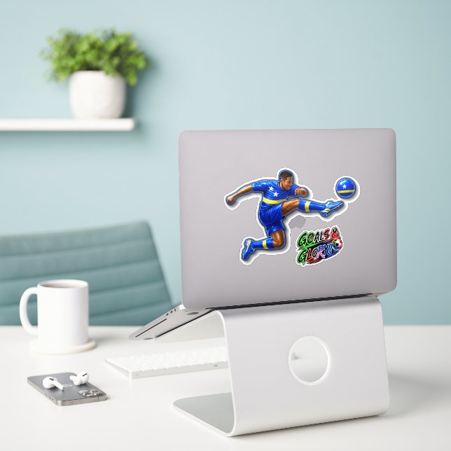 Adesivo Curaçao Méd (Laptop na mesa)