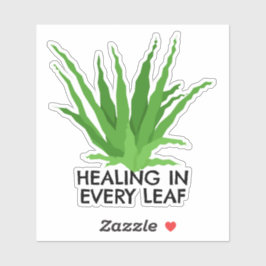 Adesivo Curando em cada Folha Aloe Vera