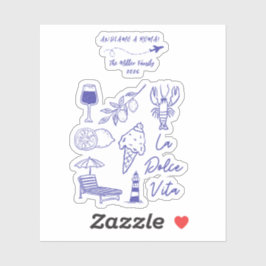 Adesivo Custom Andiamo a Roma Italy Travel