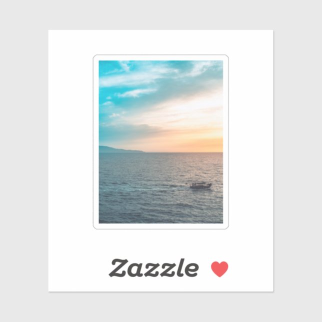 Adesivo Custom-Cut Vinyl Photo Sticker – Personalized Gift (Folha)