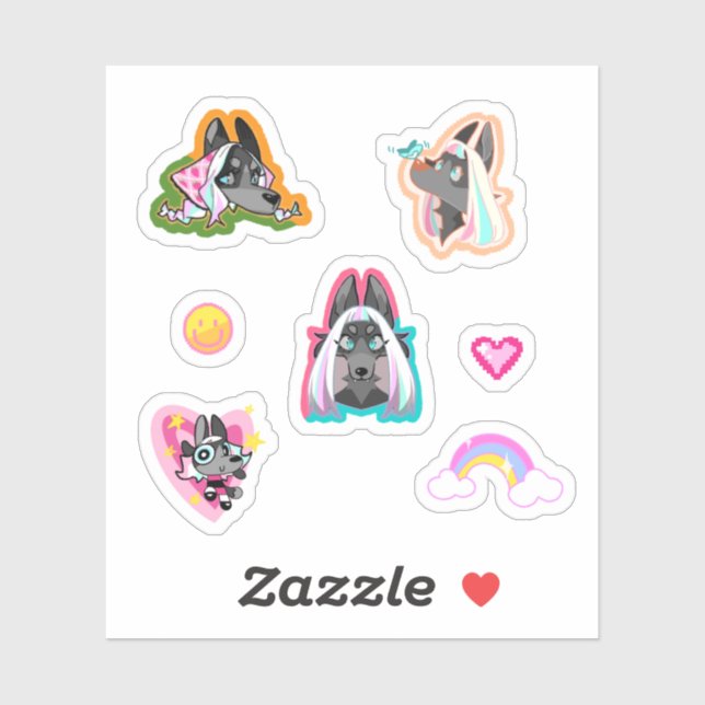 Adesivo Custom-Cut Vinyl Sticker (Folha)