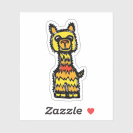 Adesivo Custom-Cut Vinyl Sticker - Arnie Alpaca