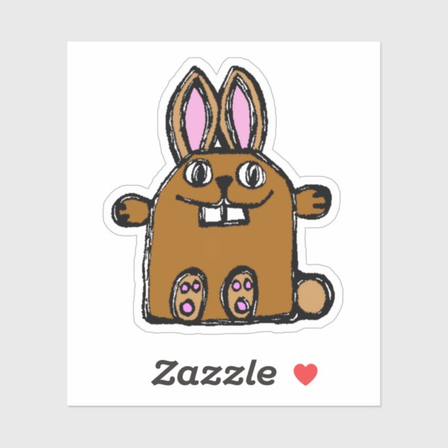 Adesivo Custom-Cut Vinyl Sticker - Bailey Bunny (Folha)