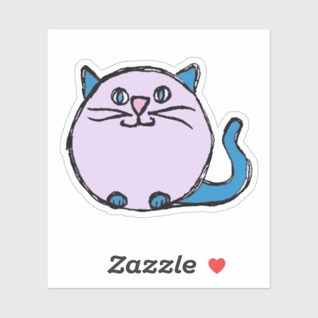 Adesivo Custom-Cut Vinyl Sticker - Carlie Cat (Folha)