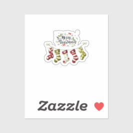 Adesivo Custom-Cut Vinyl Sticker Christmas