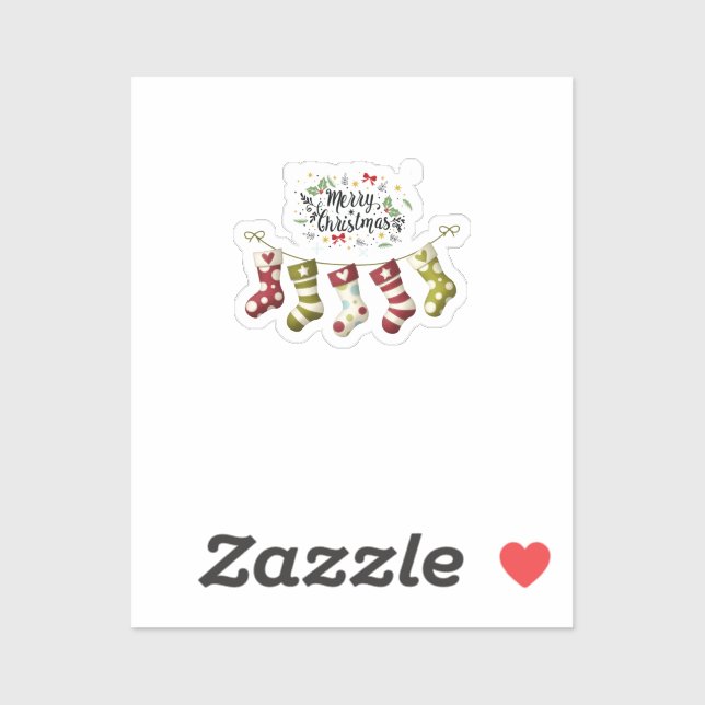 Adesivo Custom-Cut Vinyl Sticker Christmas (Folha)