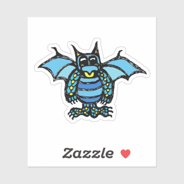 Adesivo Custom-Cut Vinyl Sticker - Dorian Dragon (Folha)