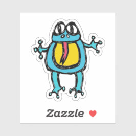 Adesivo Custom-Cut Vinyl Sticker - Frankie Frog