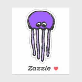 Adesivo Custom-Cut Vinyl Sticker - Josie Jellyfish