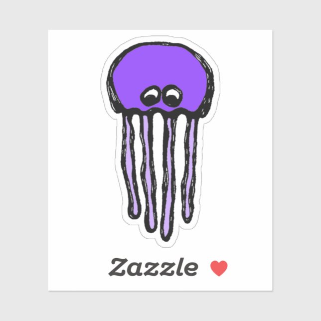 Adesivo Custom-Cut Vinyl Sticker - Josie Jellyfish (Folha)